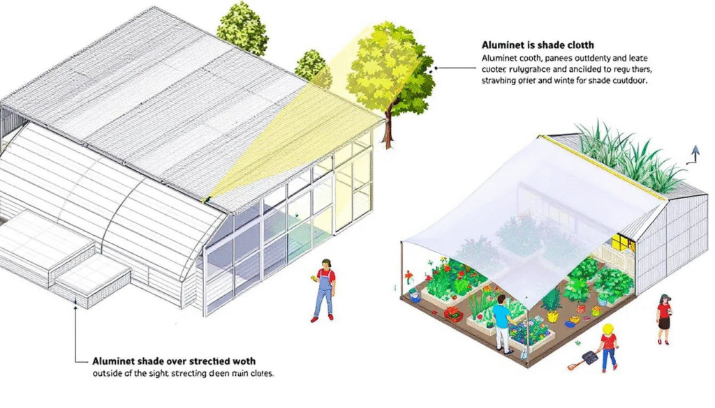 Applications of Aluminet in Greenhouses and Outdoor Settings